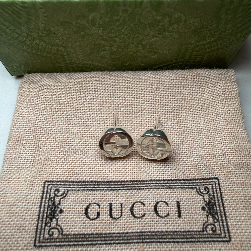 Gucci Interlocking Stud Earrings - image 2